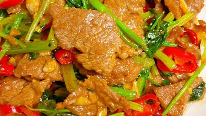 Stir-Fried Beef with Coriander Recipe